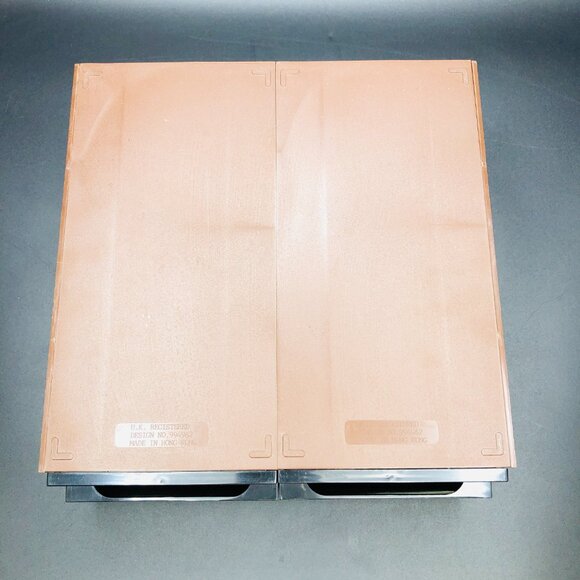 Vintage 80s DYNASTY Audio Cassette Computer Tape Dual Drawer Cabinet Storage - Picture 6 of 13